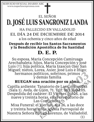 José Luis Sangroniz Landa